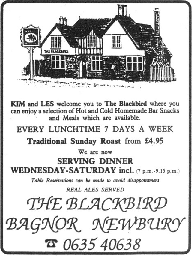 The Blackbird, Bagnor