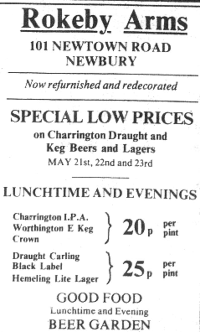 Rokeby Arms, Newbury Rokeby Arms, Newbury