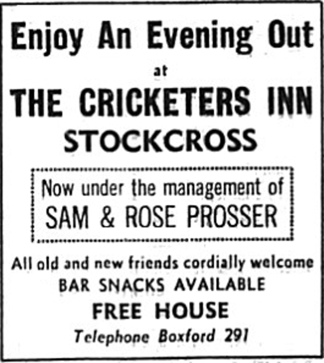 The Cricketers, Stockcross