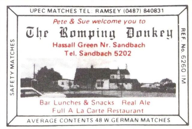 Romping Donkey, Hassall Green