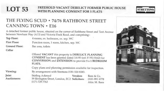 Flying Scud, North Woolwich Flying Scud, North Woolwich