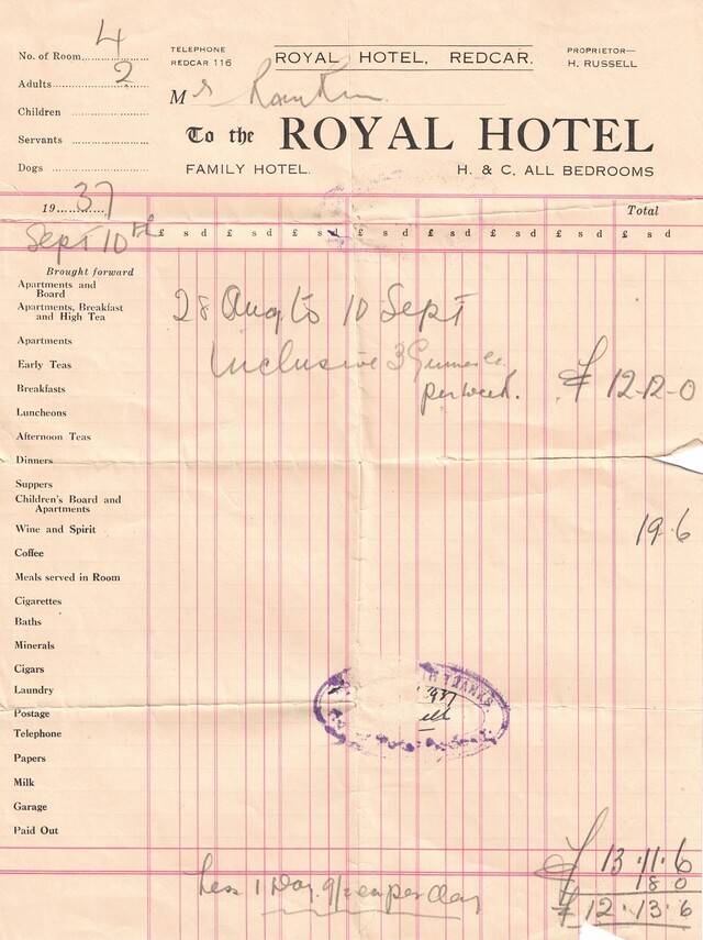 Royal Hotel, Redcar Royal Hotel, Redcar